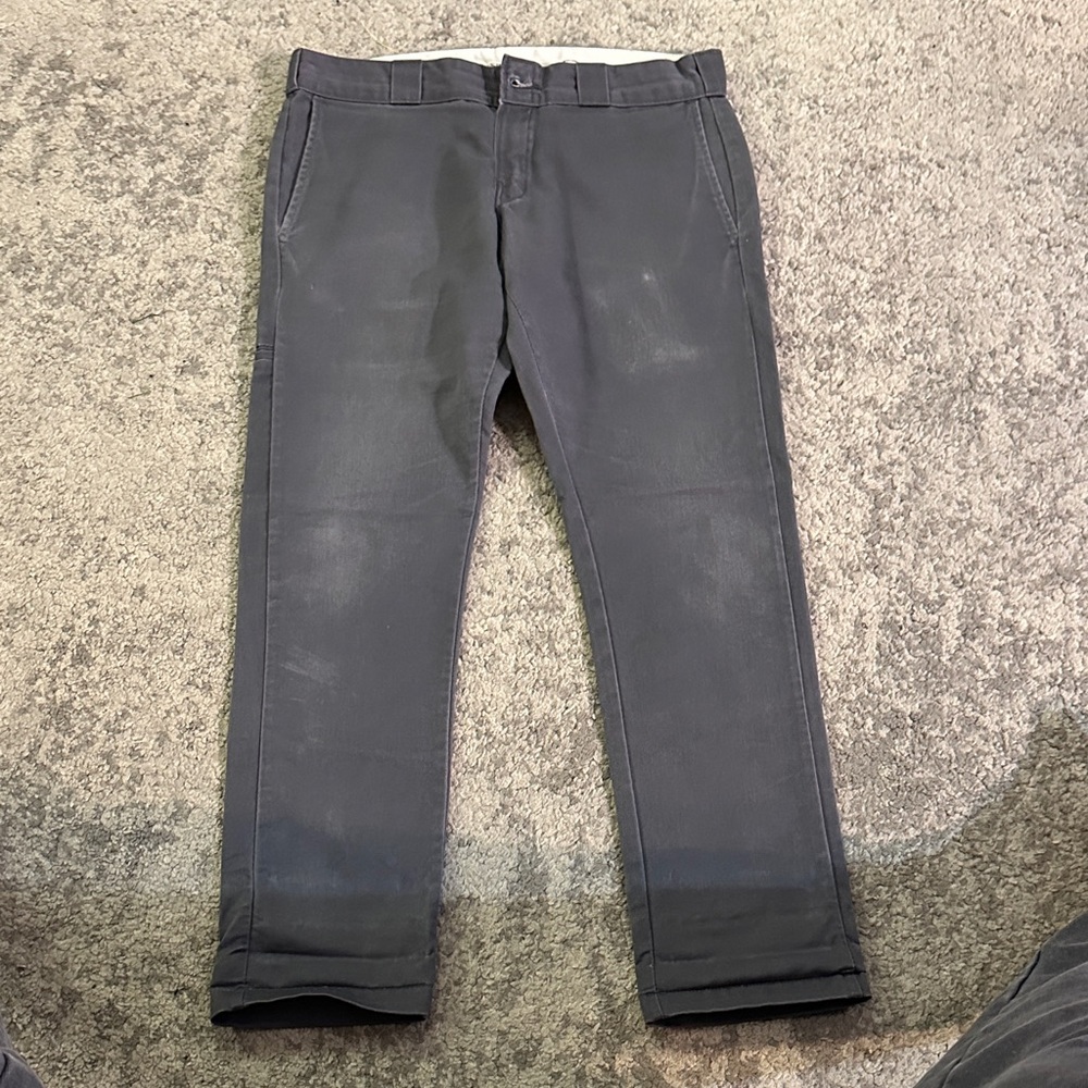 Dickies Skinny Straight Gray Pants
